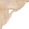 Ekena Millwork Merced Traditional Smooth Bracket w/ Offset Brace, Douglas Fir, 7 1/2"W x 18"D x 18"H BKT0806X18X18MRC01SDF - alternate 4